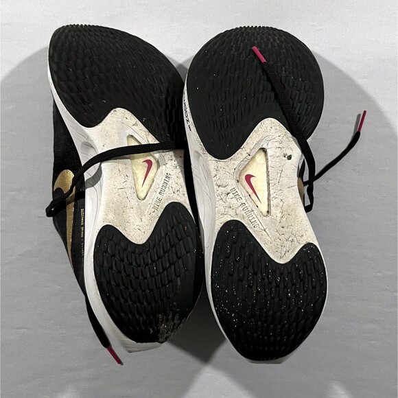 Nike Zoom Fly 5 Black Gold DM8974 004 Womens Running Shoes Sneakers Gym Sz 9 - Picture 9 of 10